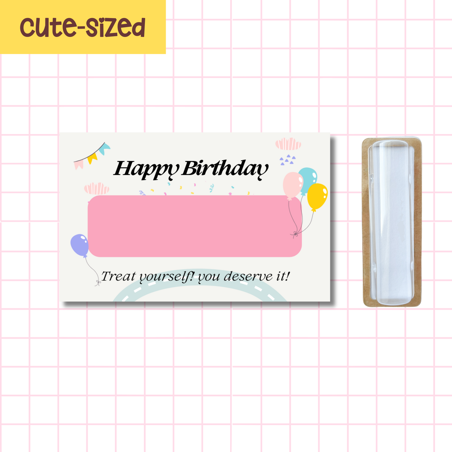 Cute Sized Blanca Birthday Card