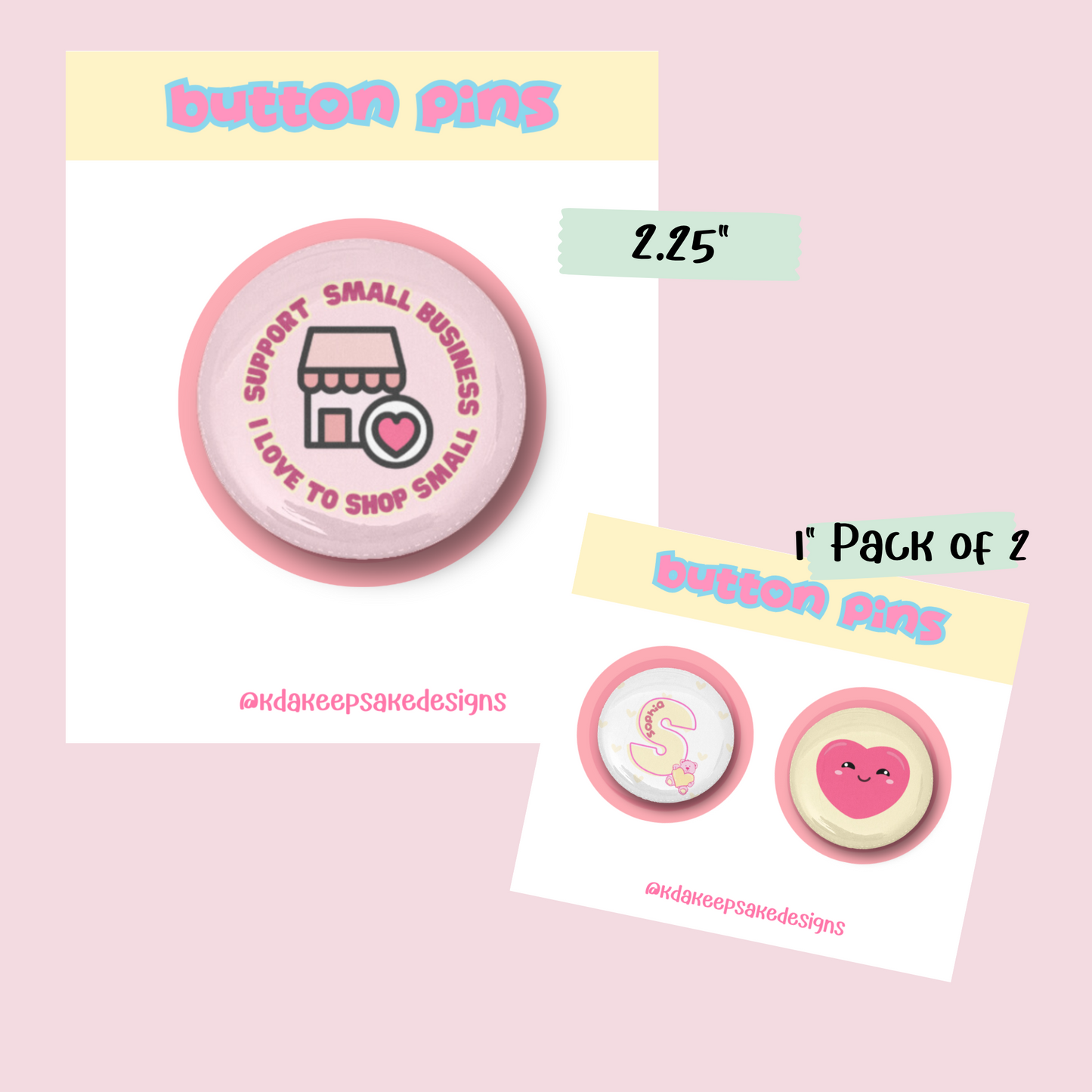 Custom Button Pins