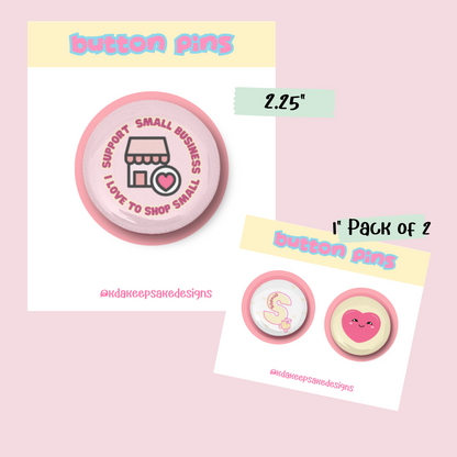 Custom Button Pins