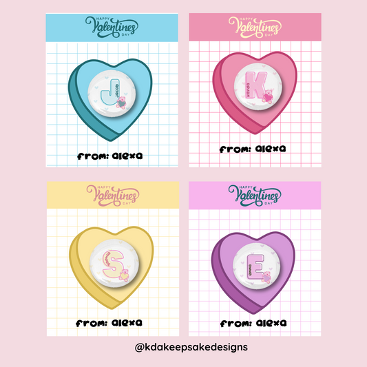 Valentine's Day Button Pins