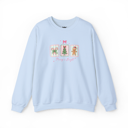 "Merry & Bright" Holiday Sweatshirt