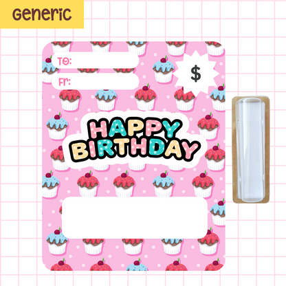 Cuppycake Money Birthday Card