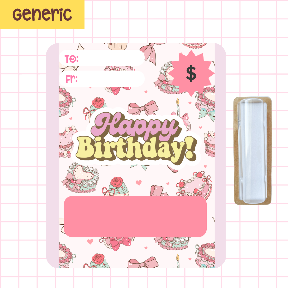 PrettyBow Money Birthday Card