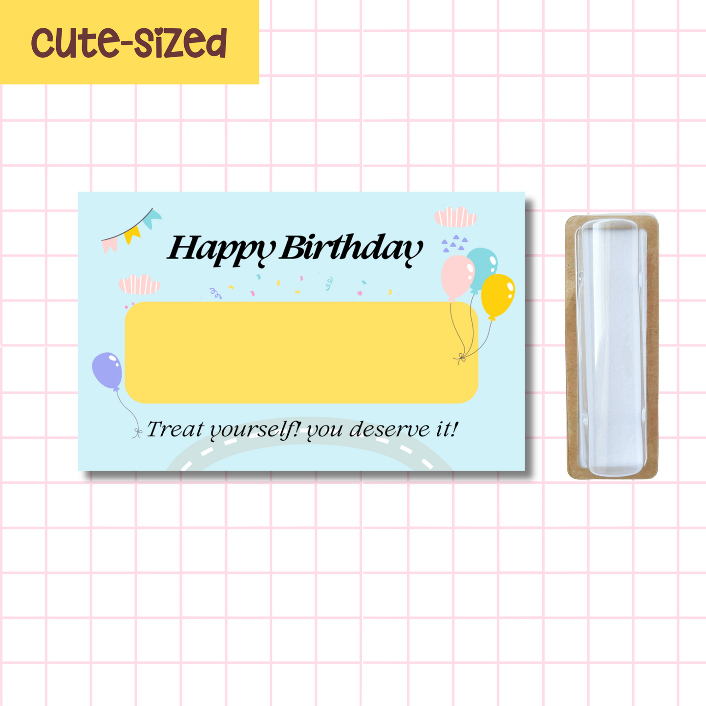 Cute Sized Sky Birthday Card