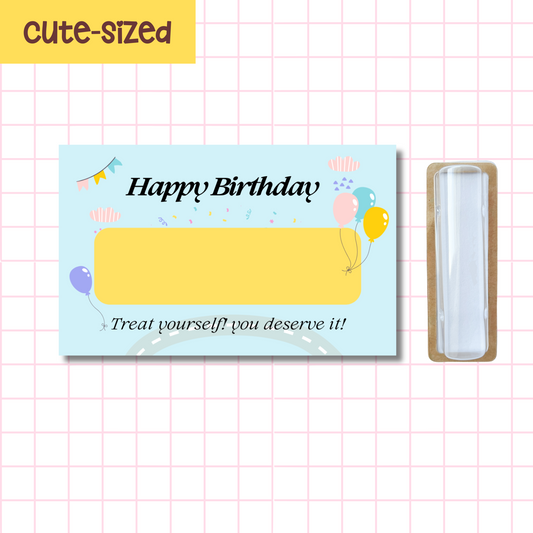 Cute Sized Sky Birthday Card