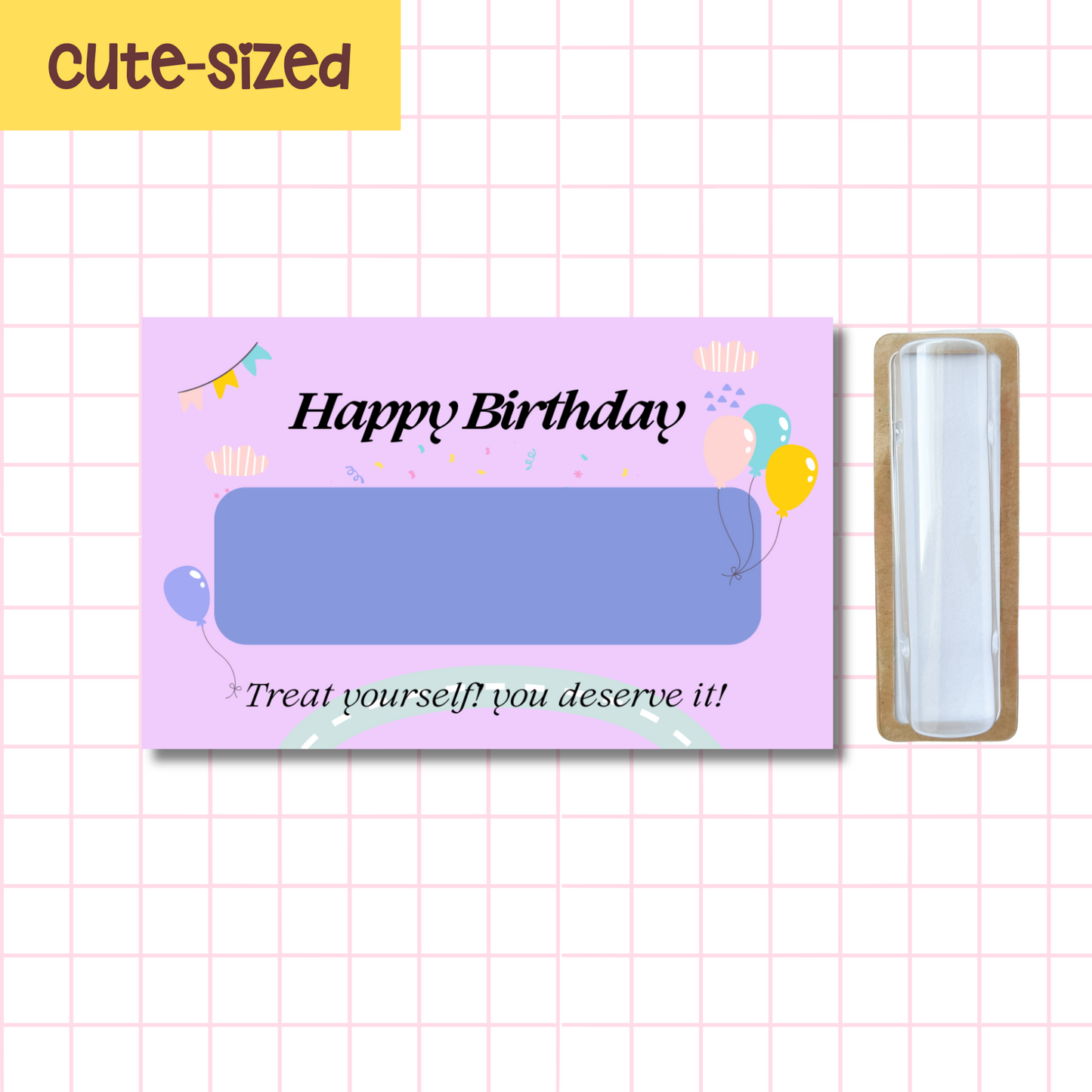 Cute Sized Taro Birthday Card