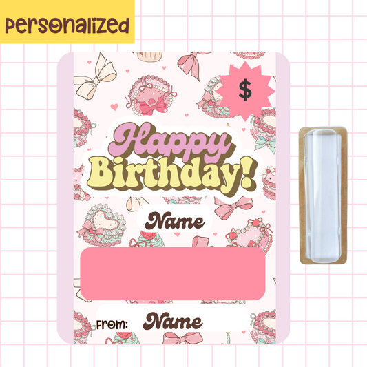 PrettyBow Money Birthday Card